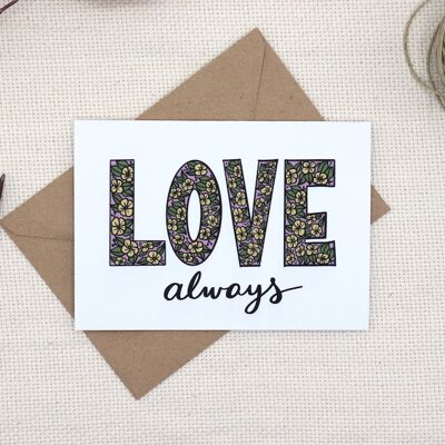 Carte de Voeux "Love Always"