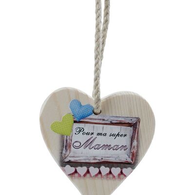 Ecriteau en bois "pour ma super maman" - décoration et cadeaux