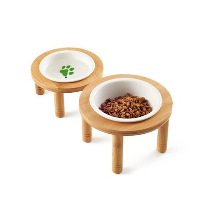 Joa Bamboo | Drinking bowl | Feeding bowl for dogs - Medium | 400 ml | 8.8 cm tall