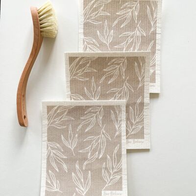 Eco-friendly washable squares LEAF Collection
