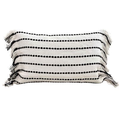 Cuscino Boho Lands & Pits Fringes, rettangolare 50x30cm