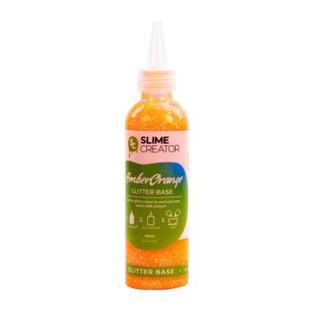 Slime Creator - Base Pailletée - Ambre Orange 1