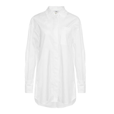 Kalo Shirt, Cotton Poplin White