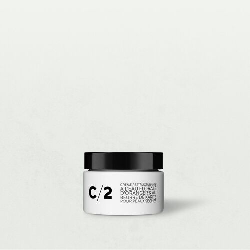 C/2 Restructuring cream with orange blossom water and shea butter - for dry skin - With Box (see photo)