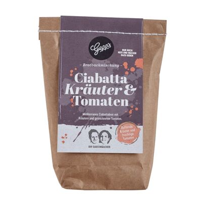 Mezcla de pan de tomate y hierbas ciabatta