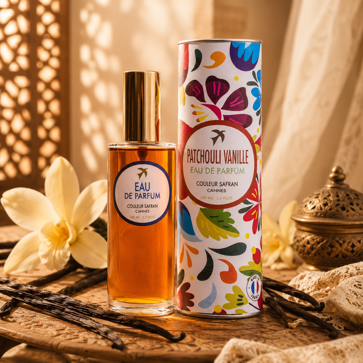 Patchouli Vanilla Eau de Parfum made in Grasse 100 ml - France / gift offer