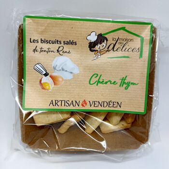 Biscuits chèvre thym 1