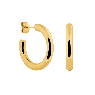 Iva midi hoop earrings