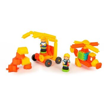 50 Bloko + 2 Figurines 3D POMPIERS - Emballage ♻ G2G - Dès 12 mois - 503695 2
