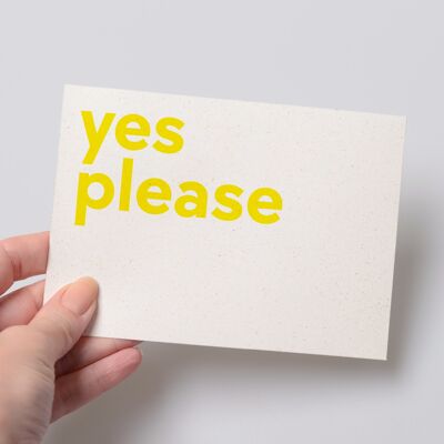 yes please postcard