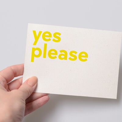 yes please postcard