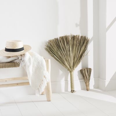 Moroccan decorative straw broom