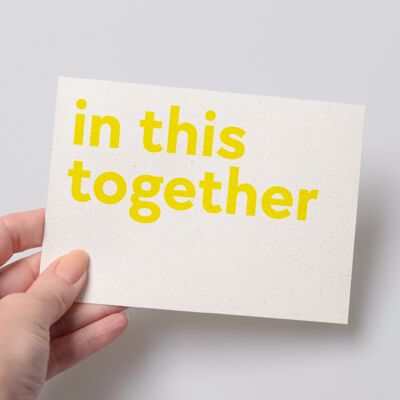 in this together postcard