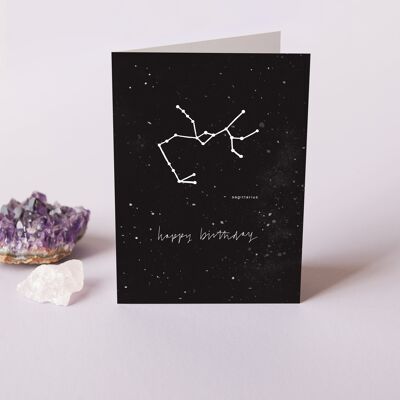 Sagittarius Zodiac Birthday Card | 22nd November - 21st December