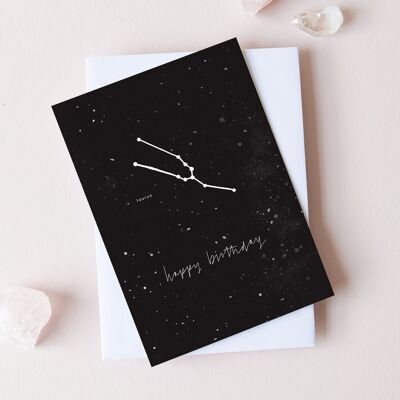 Taurus Zodiac Birthday Card | 20th April - 20th May