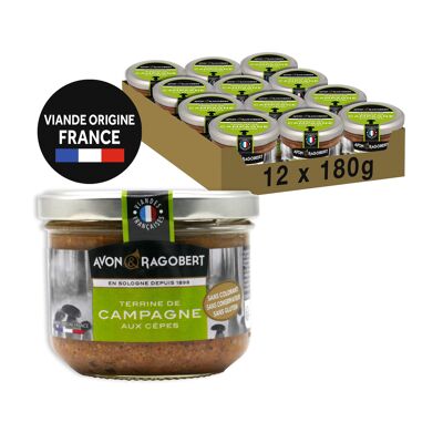 Terrine de campagne aux cepes