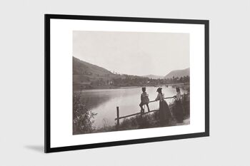 Photo ancienne noir et blanc campagne n°12 alu 30x45cm 1