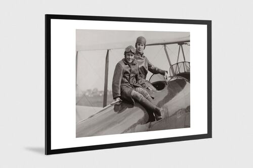 Photo ancienne noir et blanc avion n°04 alu 100x150cm