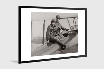 Photo ancienne noir et blanc avion n°04 alu 100x150cm 1