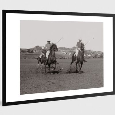Old black and white photo horse n°13 alu 30x45cm