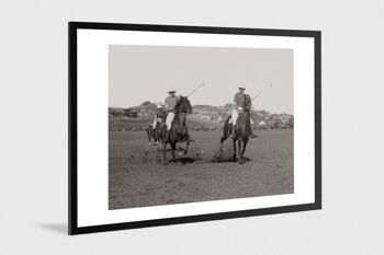 Photo ancienne noir et blanc cheval n°13 alu 30x45cm 1