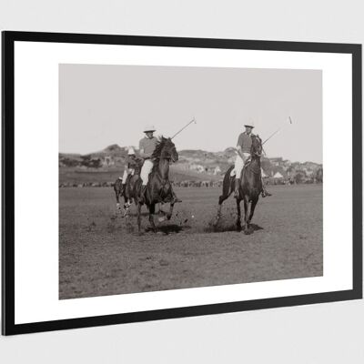 Altes schwarz-weiß Foto Pferd Nr. 13 Alu 30x45cm