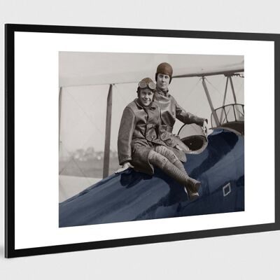 Photo ancienne couleur avion n°04 alu 70x105cm