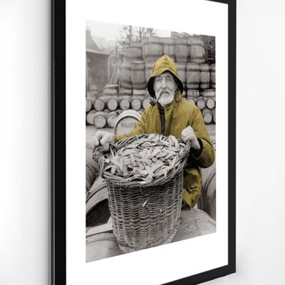 Foto colore pesca antico n°81 alluminio 70x105cm