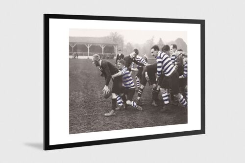 Photo ancienne couleur rugby n°07 alu 40x60cm