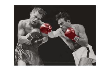 Photo ancienne couleur boxe n°68 alu 40x60cm 5