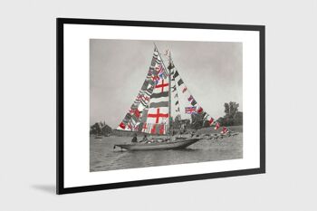 Photo ancienne couleur bateau n°06 alu 40x60cm 1