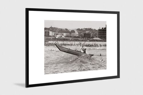 Photo ancienne noir et blanc mer n°46 alu 30x45cm