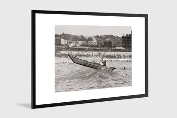 Photo ancienne noir et blanc mer n°46 alu 40x60cm 1