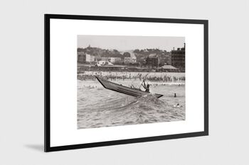 Photo ancienne noir et blanc mer n°46 alu 70x105cm 1