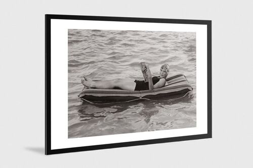 Photo ancienne noir et blanc mer n°79 alu 30x45cm