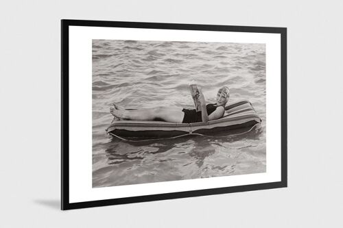 Photo ancienne noir et blanc mer n°79 alu 40x60cm