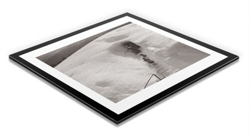 Photo ancienne noir et blanc montagne n°26 alu 30x30cm