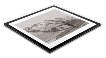 Photo ancienne noir et blanc montagne n°59 alu 60x60cm 1
