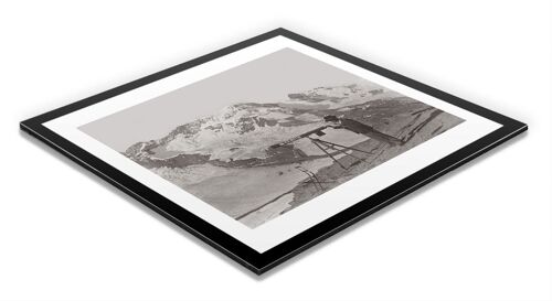 Photo ancienne noir et blanc montagne n°59 alu 70x70cm