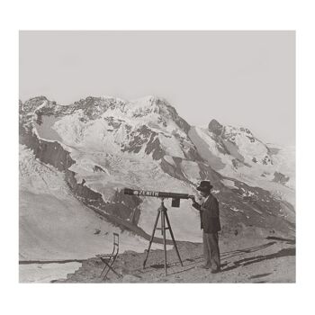 Photo ancienne noir et blanc montagne n°59 alu 100x100cm 5