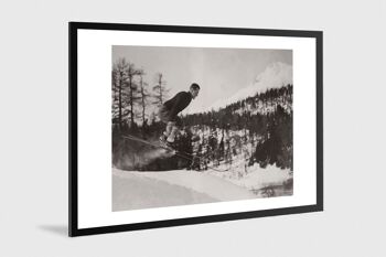 Photo ancienne noir et blanc montagne n°78 alu 30x45cm 1