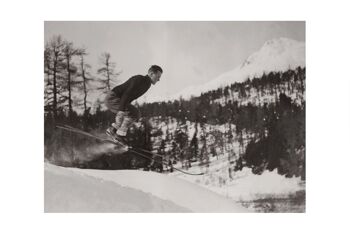 Photo ancienne noir et blanc montagne n°78 alu 30x45cm 5