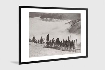 Photo ancienne noir et blanc montagne n°88 alu 70x105cm 1