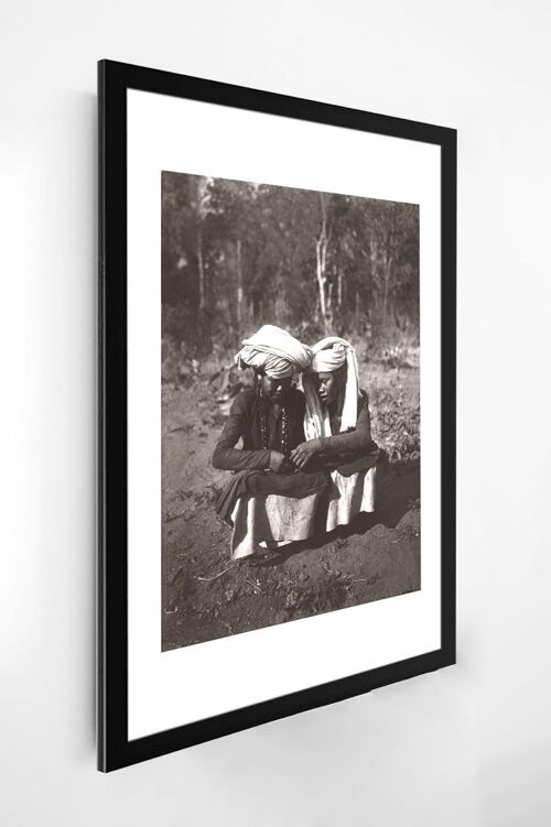 Photo ancienne noir et blanc voyage n°02 alu 40x60cm