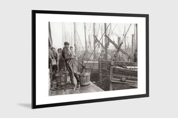 Photo ancienne noir et blanc pêche n°30 alu 100x150cm 1