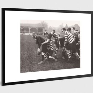 Photo ancienne noir et blanc rugby n°07 alu 40x60cm