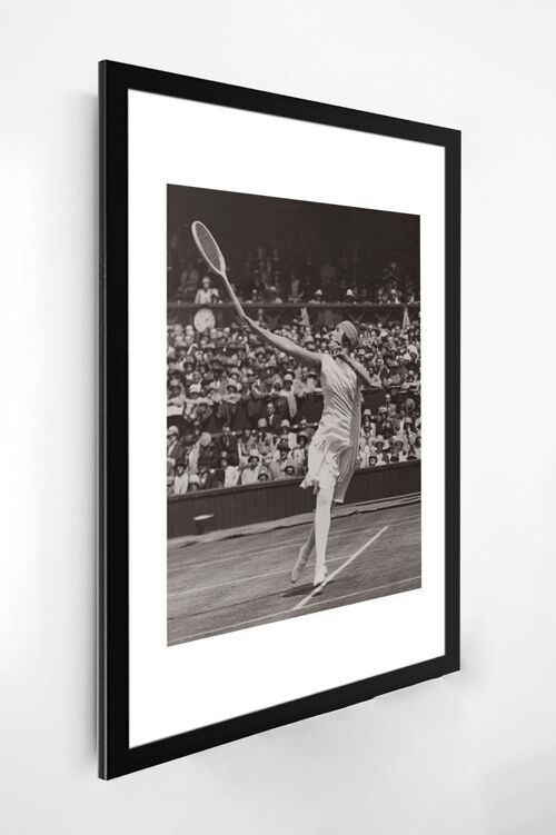 Photo ancienne noir et blanc tennis n°11 alu 60x90cm