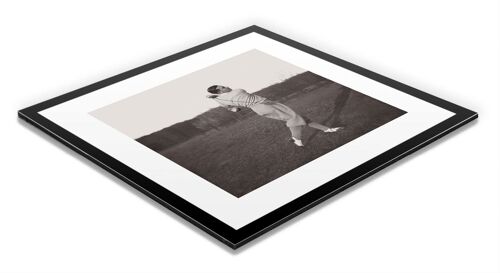 Photo ancienne noir et blanc golf n°67 alu 30x30cm