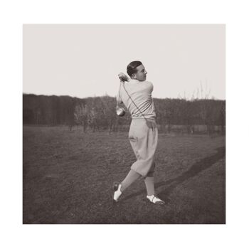 Photo ancienne noir et blanc golf n°67 alu 30x30cm 5