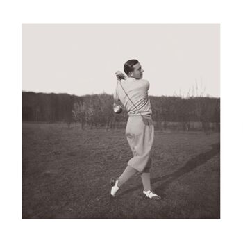 Photo ancienne noir et blanc golf n°67 alu 40x40cm 5